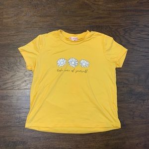 Yellow Daisy Crop Top